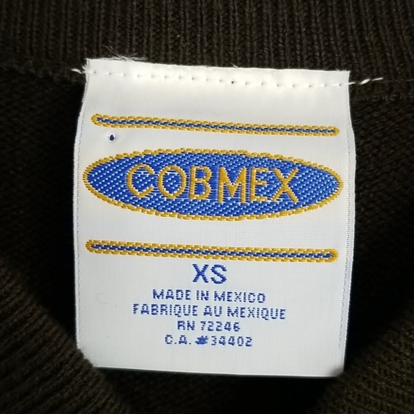 COBMEX Brown Zip Sweater Jacket XS - Picture 3 of 8